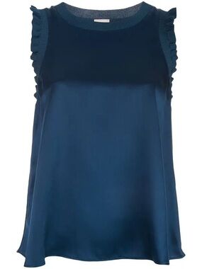 cinq a sept Navy Lenore Tank